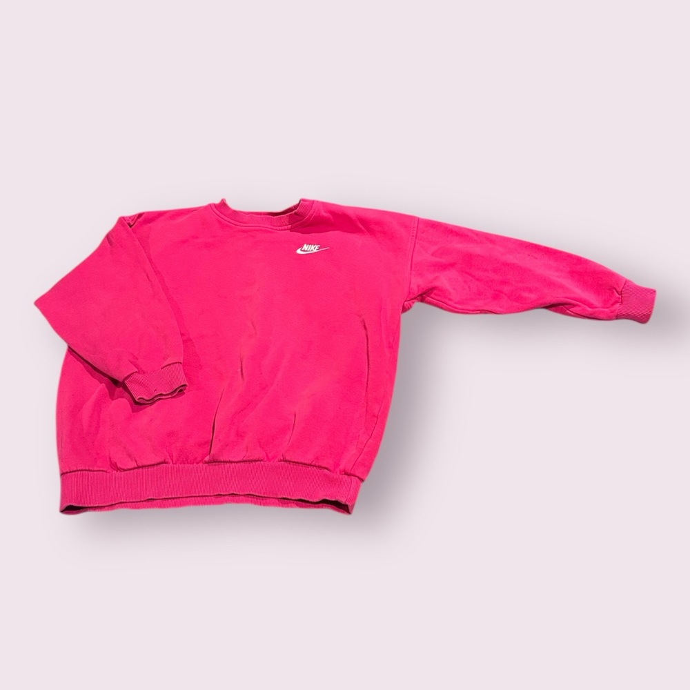 Girls Nike Hot Pink Crewneck Sweatshirt Size Medium